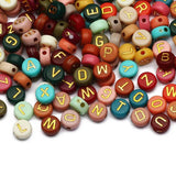 Round Acrylic Letter Beads 4x7mm for Jewelry Making DIY Necklace Bracelet