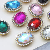 20pcs 10x14mm Crystal Sew on Glass Rhinestone Beads For DIY Jewelry Making