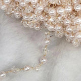 1M Glass ABS Beaded Chain for Jewelry Making