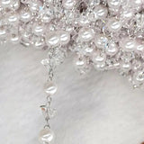 1M Glass ABS Beaded Chain for Jewelry Making