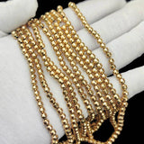 4mm Hematite Stone Spacer Beads for Jewelry Making DIY
