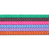 Matte Multicolor Arrows Plating Hematite Beads Natural Stone Triangle Loose Bead