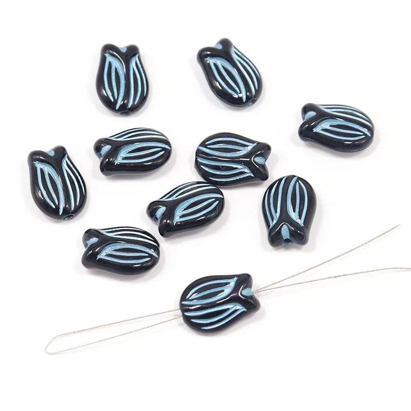 16mm Acrylic Beads for DIY Bracelet: Tulip-Shaped Flowers