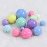 Mixed Aqua Colors Acrylic Beads Lot 6-20mm for Jewelry Making DIY