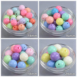 Mixed Aqua Colors Acrylic Beads Lot 6-20mm for Jewelry Making DIY
