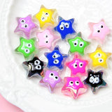 Noctilucent Pentagram Acrylic Beads DIY Jewelry Making