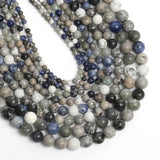 Natural Stone Beads Round Loose Bead DIY Bracelets Spacer Bead 4mm 6mm 8mm 10mm