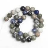 Natural Stone Beads Round Loose Bead DIY Bracelets Spacer Bead 4mm 6mm 8mm 10mm