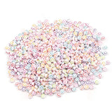 100pcs Colorful Acrylic Beads 4x7mm Jewelry Making DIY Spacer Bracelet Earrings