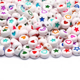 Colorful Pattern Acrylic Beads for DIY Jewelry Making