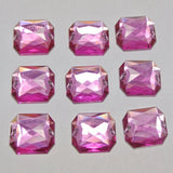 100 Flatback Acrylic Rectangle Sewing Rhinestone Gem Button 13X18mm