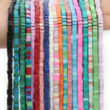Colorful Square Shape Gasket Beads for Jewelry Making