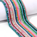 Colorful Square Shape Gasket Beads for Jewelry Making
