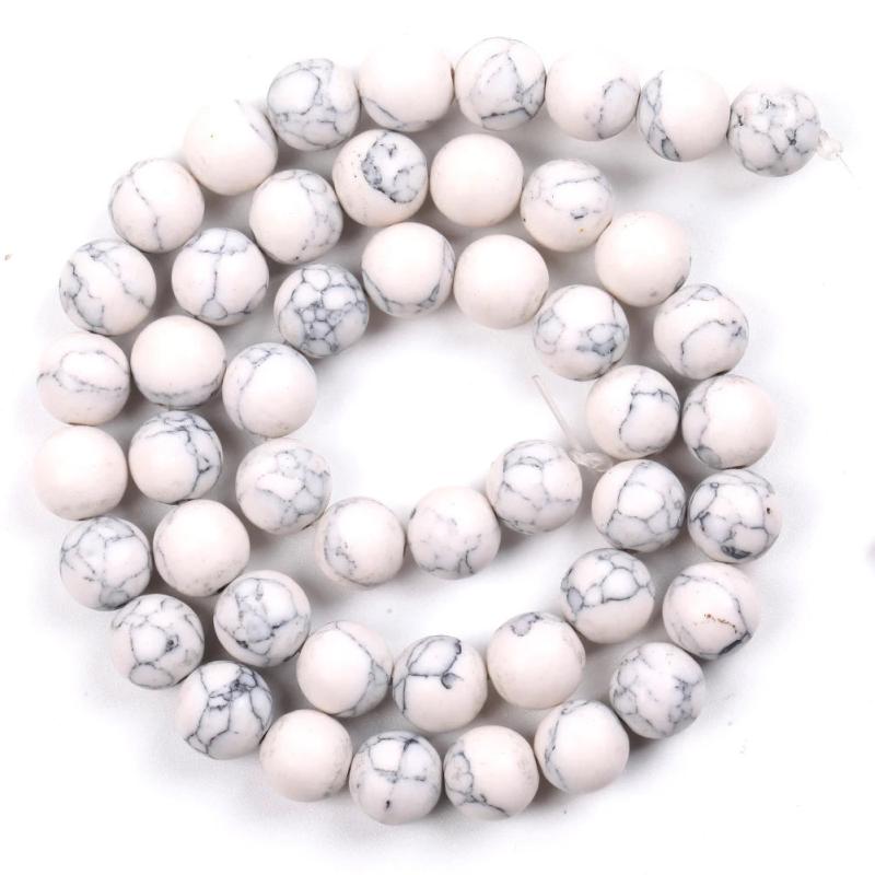 4-12mm Turquoise Howlite Stone Spacer Beads for Jewelry Making