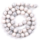 4-12mm Turquoise Howlite Stone Spacer Beads for Jewelry Making