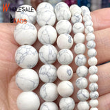 4-12mm Turquoise Howlite Stone Spacer Beads for Jewelry Making