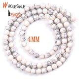 4-12mm Turquoise Howlite Stone Spacer Beads for Jewelry Making