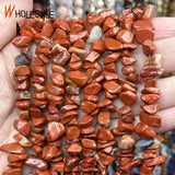 Irregular Red Jaspers Stone Spacer Loose Beads 15''