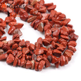 Irregular Red Jaspers Stone Spacer Loose Beads 15''