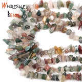 Irregular Indian Agates Natural Stone Spacer Loose Round 15''