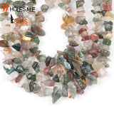 Irregular Indian Agates Natural Stone Spacer Loose Round 15''