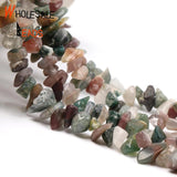 Irregular Indian Agates Natural Stone Spacer Loose Round 15''