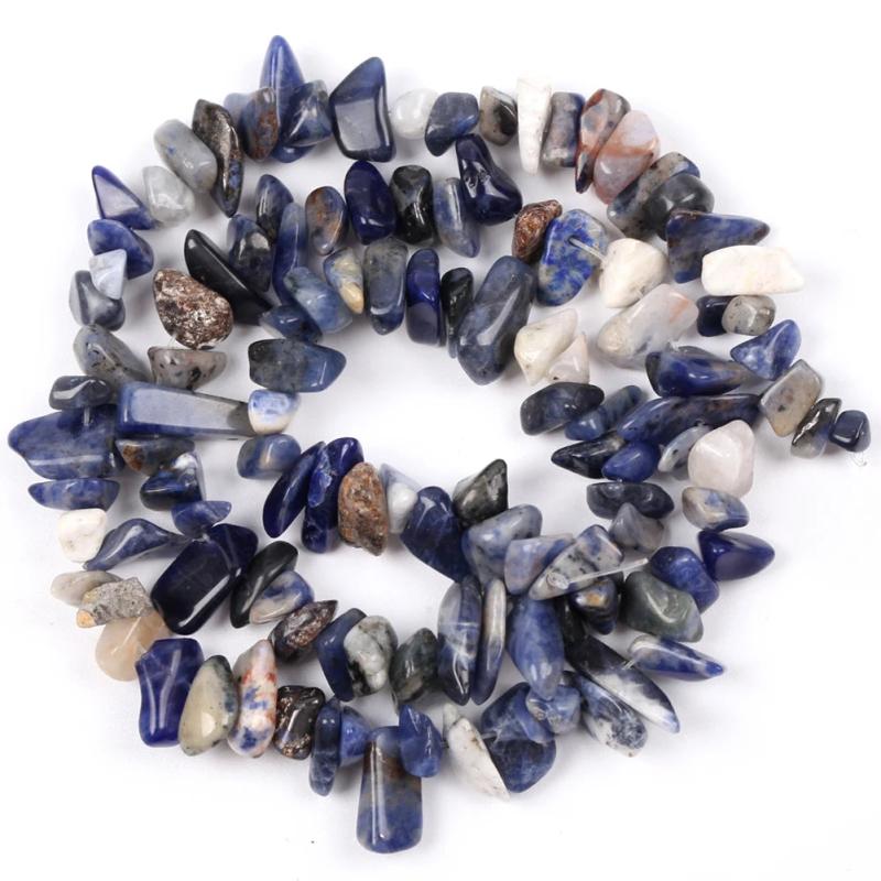 Irregular Sodalite Stone Spacer Loose for Jewelry Making