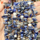 Irregular Sodalite Stone Spacer Loose for Jewelry Making