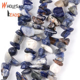 Irregular Sodalite Stone Spacer Loose for Jewelry Making