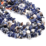 Irregular Sodalite Stone Spacer Loose for Jewelry Making