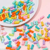 Multicolour Tube Shaped Acrylic Beads For Jewelry Making Bracelet