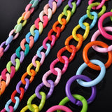 Chunky Acrylic Open Chains Link Rings Connectors for DIY