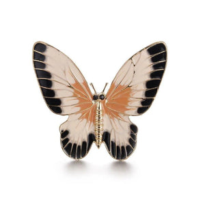Enamel Butterfly Bee Insect Brooches Vintage Crystal Pearl Brooch