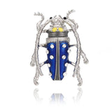 Enamel Butterfly Bee Insect Brooches Vintage Crystal Pearl Brooch