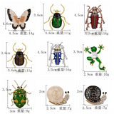 Enamel Butterfly Bee Insect Brooches Vintage Crystal Pearl Brooch