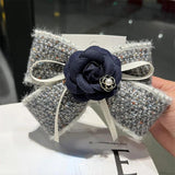 Fabric Camellia Flower Brooches for Women Cloth Art