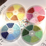 3900pcs 2mm Seed Beads Gradient Czech Spacer Loose Beads For Jewelry Making DIY