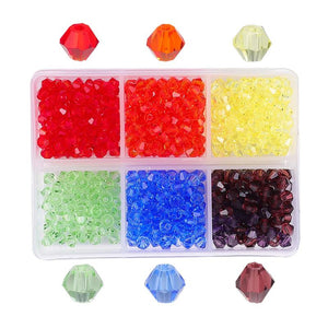 Czech Glass Seed Beads Belt Box Set Charm Seedbeads Rondelle Spacer Beads Kit