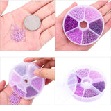 Czech Glass Seed Beads Belt Box Set Charm Seedbeads Rondelle Spacer Beads Kit