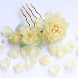 50pcs 15mm Glass Petal Leaf Charms DIY Jewelry Making Hair Pin Clips Decoration
