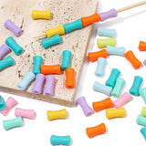 11x5mm Bamboo Tube Acrylic Beads Colorful Jewelry Accessories