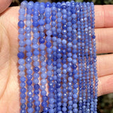 Faceted Aventurine Stone Round Beads for Jewelry Making 2-4mm