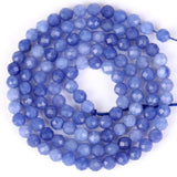 Faceted Aventurine Stone Round Beads for Jewelry Making 2-4mm