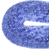 Faceted Aventurine Stone Round Beads for Jewelry Making 2-4mm