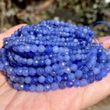 Faceted Aventurine Stone Round Beads for Jewelry Making 2-4mm
