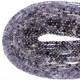 Faceted Cordierite Gemstone Round Beads for Jewelry Making 2 3 4mm