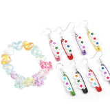 20pcs/Lot AB Transparent Bear Beads for Jewelry Making DIY Bracelet
