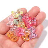 20pcs/Lot AB Transparent Bear Beads for Jewelry Making DIY Bracelet
