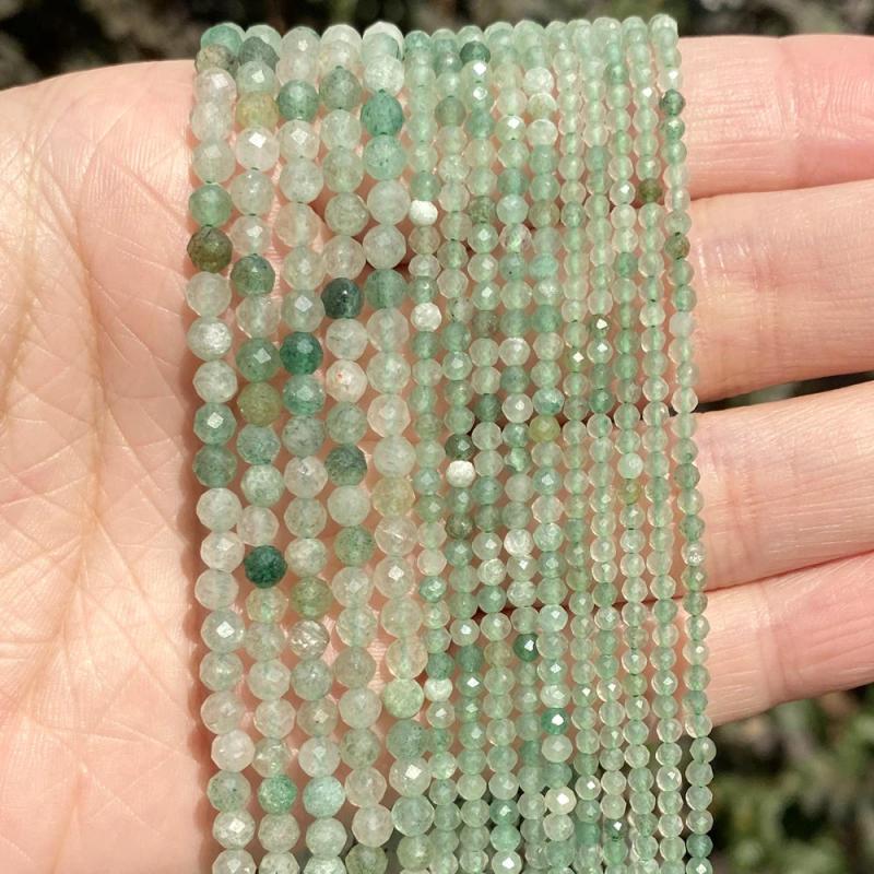 Green Aventurine Round Stone Beads for Jewelry Making 2 3 4mm