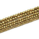 Hematite Stone Faceted Ball Beads for Love Bracelet DIY 2mm 3mm 4mm